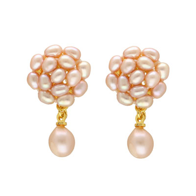 "Elegance Drop Pearl Earrings - JPDEC-15-43 - Click here to View more details about this Product